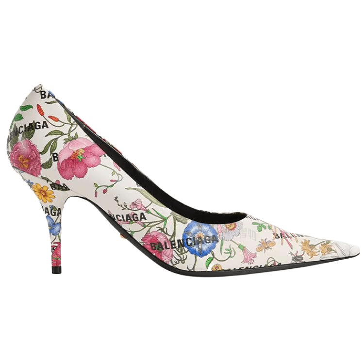 Туфли Balenciaga x Gucci The Hacker Project Knife Floral White - изображение 2