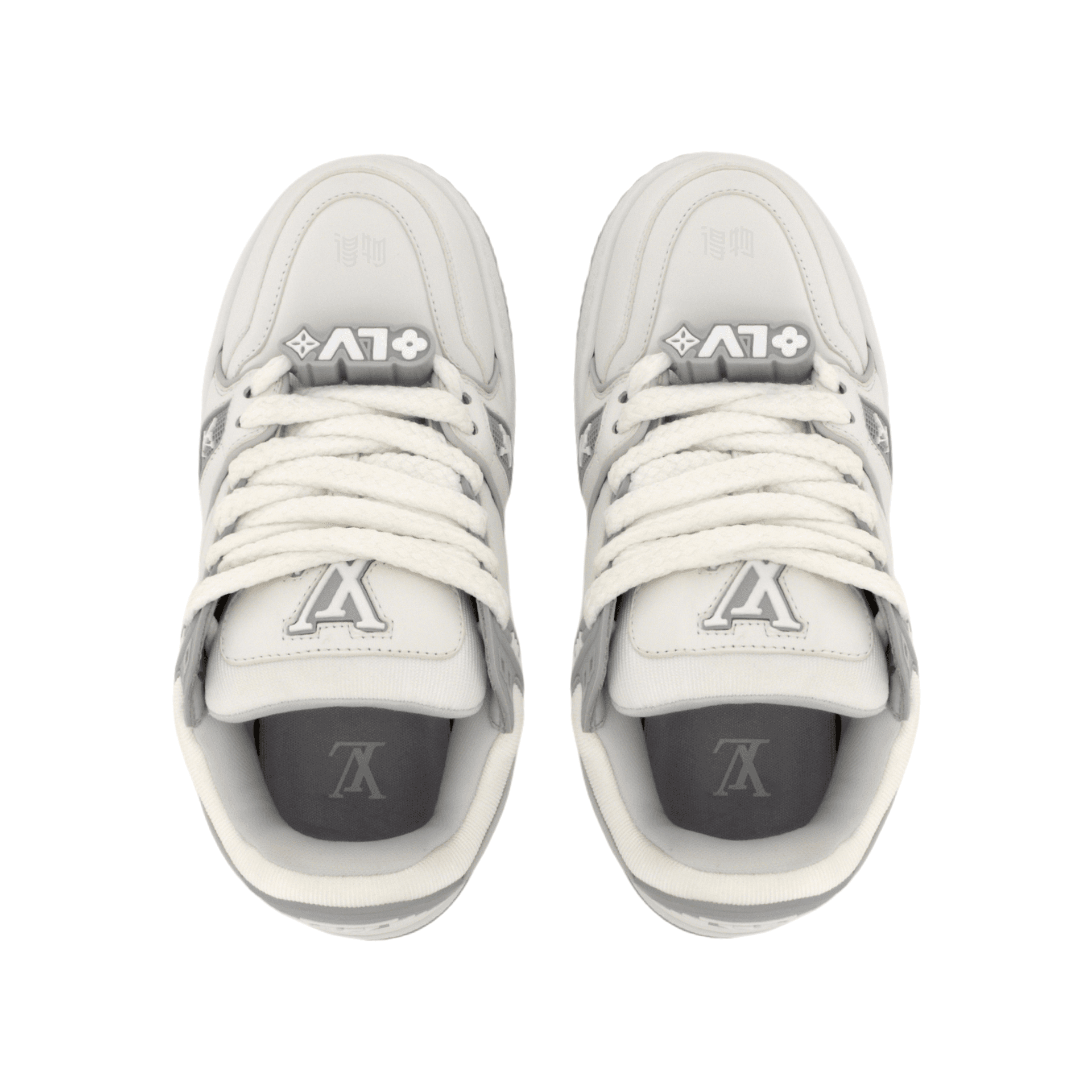 Кроссовки Louis Vuitton Trainer Maxi White Grey - изображение 4