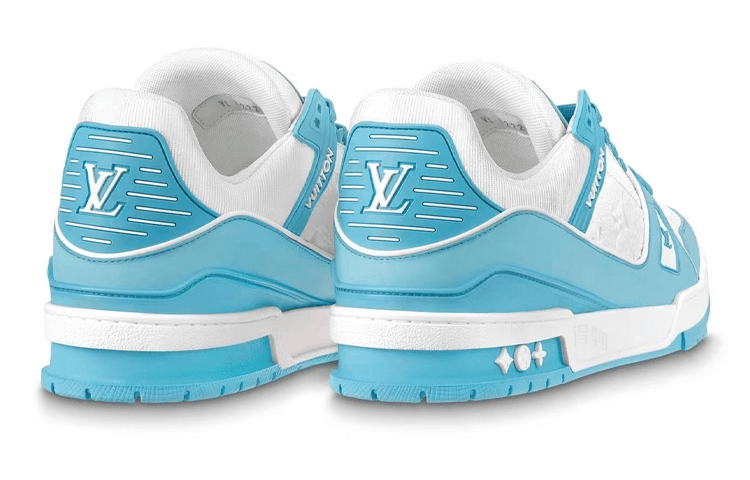 Кроссовки LOUIS VUITTON Trainer Sky Blue - изображение 4