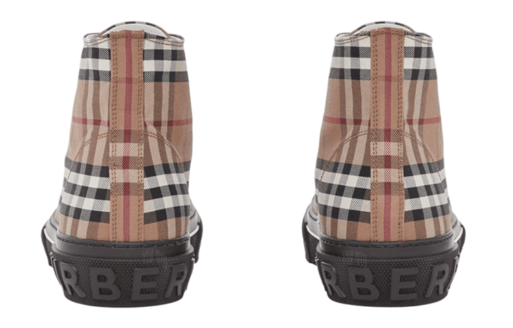 Кроссовки Burberry Vintage High-Top Sneakers Brown - изображение 5