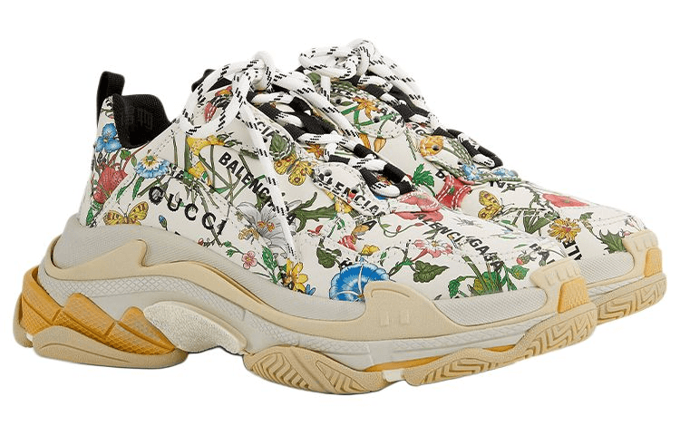 Кроссовки Gucci x Balenciaga Triple S Ivory - изображение 3