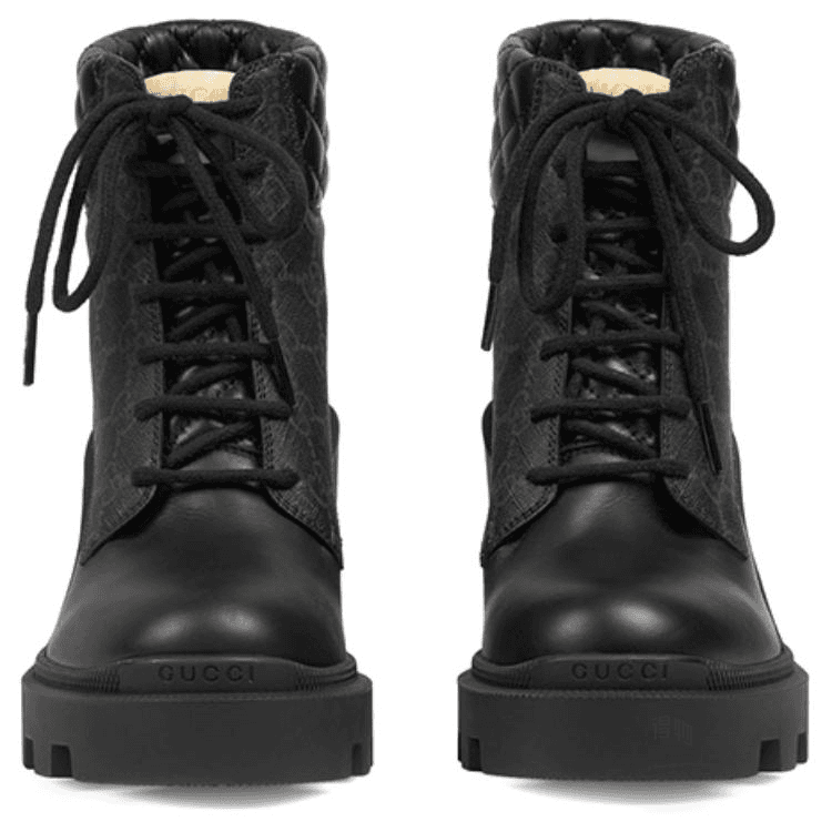Сапоги Gucci GG Fashion Ankle Boots Black - изображение 4