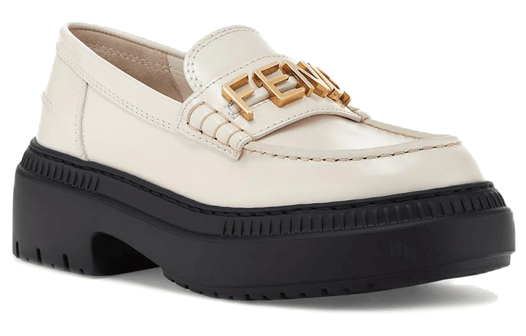 Лоферы Fendi Fendigraphy Slip-On Thick Sole White - изображение 2