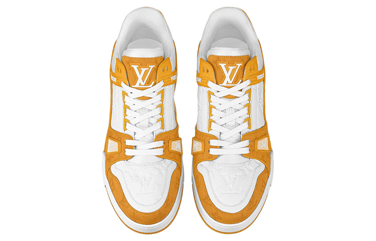 Кроссовки Louis Vuitton Trainer Low Orange Yellow - изображение 3