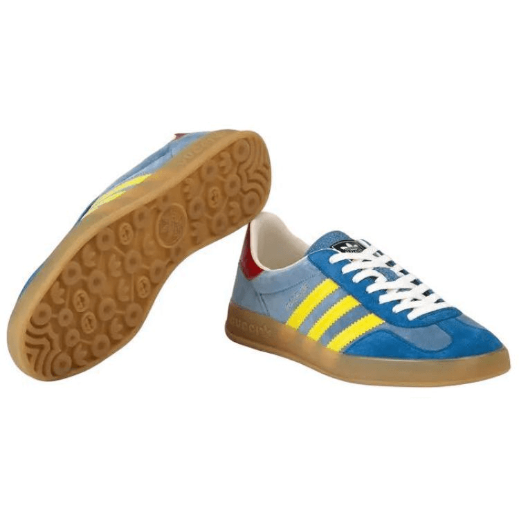 Кроссовки adidas x Gucci Gazelle Light Blue - изображение 5