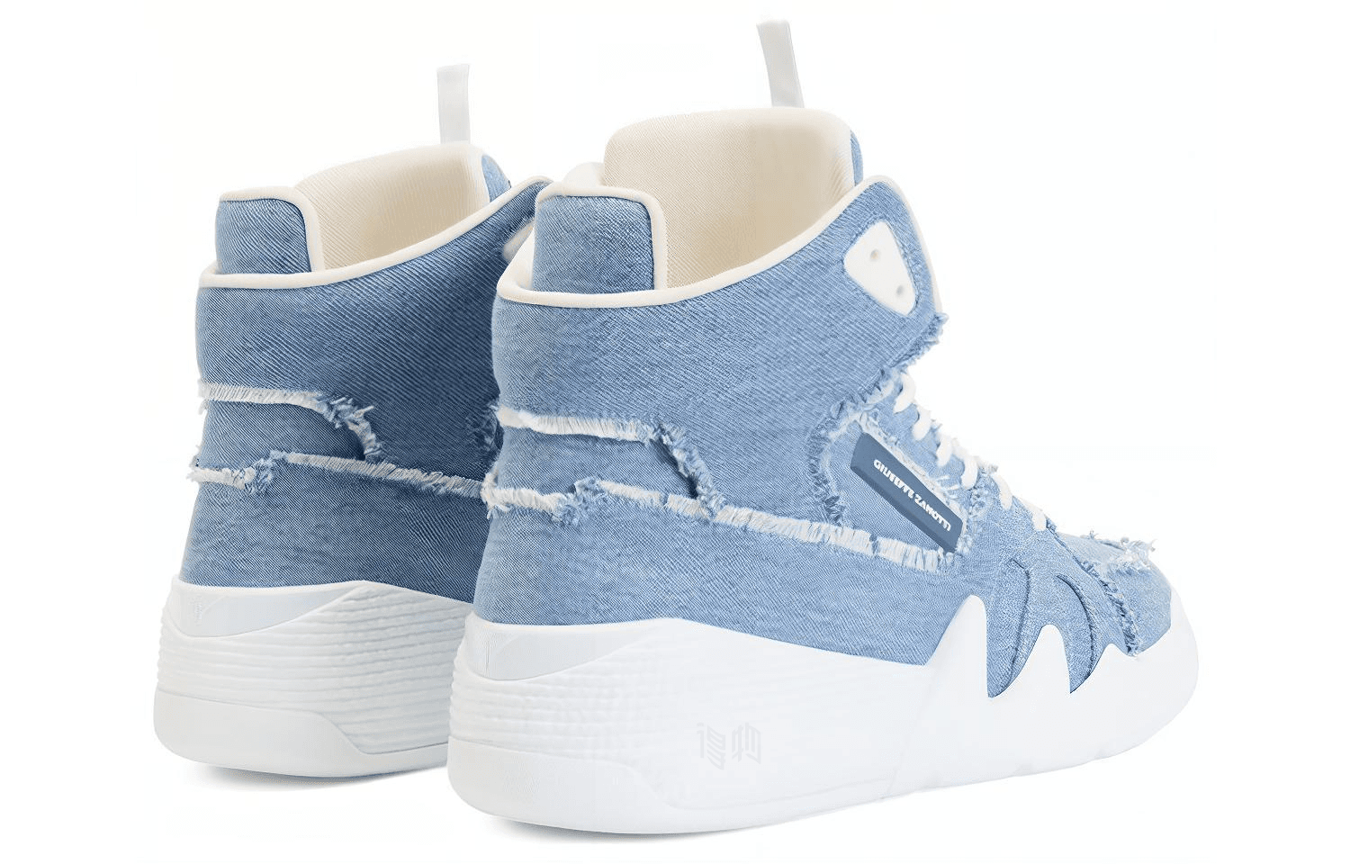 Кроссовки Giuseppe Zanotti GZ Talon Denim Print - изображение 4