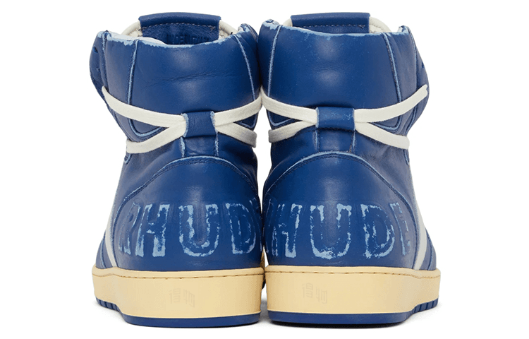 Кроссовки RHUDE High Top Blue White - изображение 5