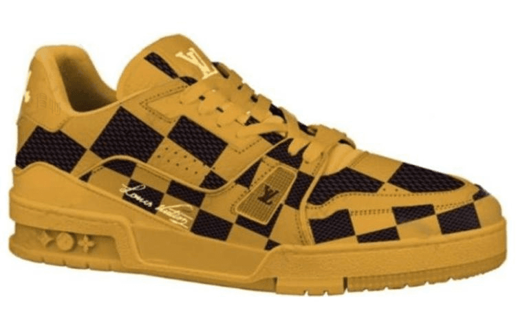 Кроссовки Louis Vuitton Trainer Yellow Black - изображение 2