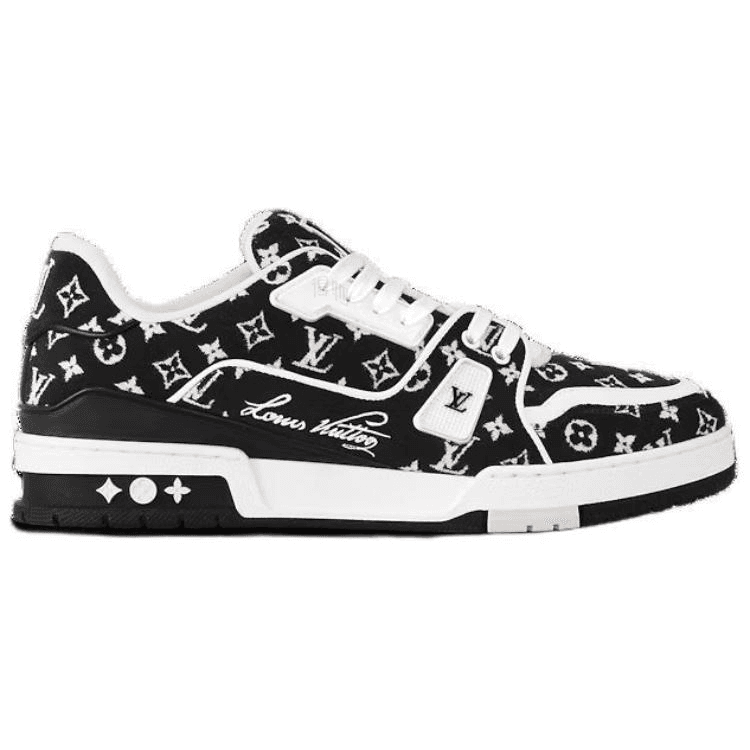 Кроссовки Louis Vuitton Trainer Low Black White - изображение 2