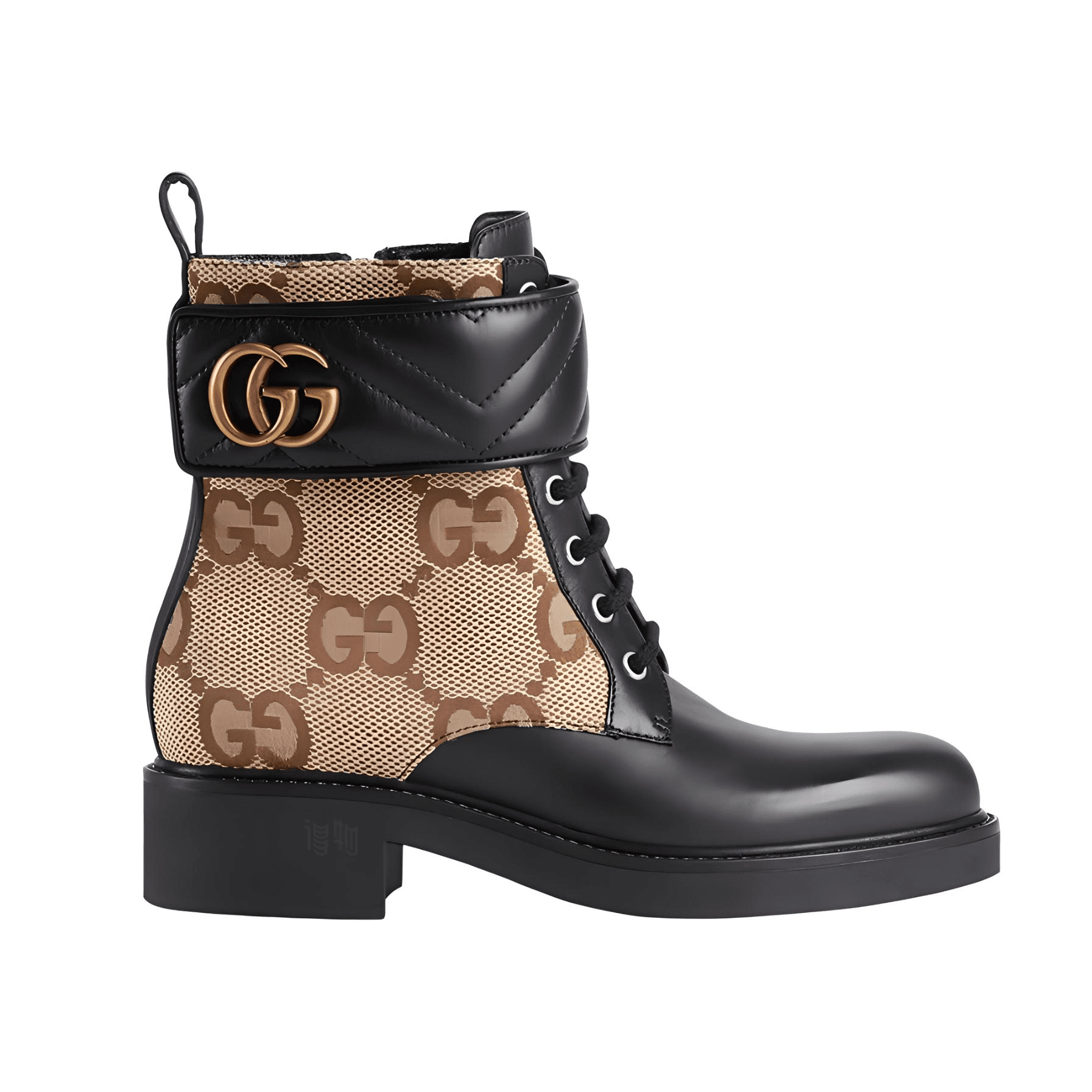 Сапоги Gucci Short Boots Black Brown - изображение 2
