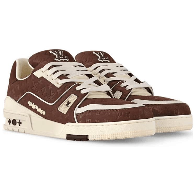 Кроссовки Tyler x Louis Vuitton Trainer Low Red Brown - изображение 3