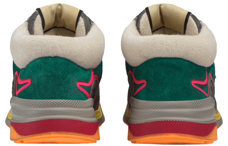 Кроссовки GUCCI Ultrapace Suede Mid Sneakers Green - изображение 4
