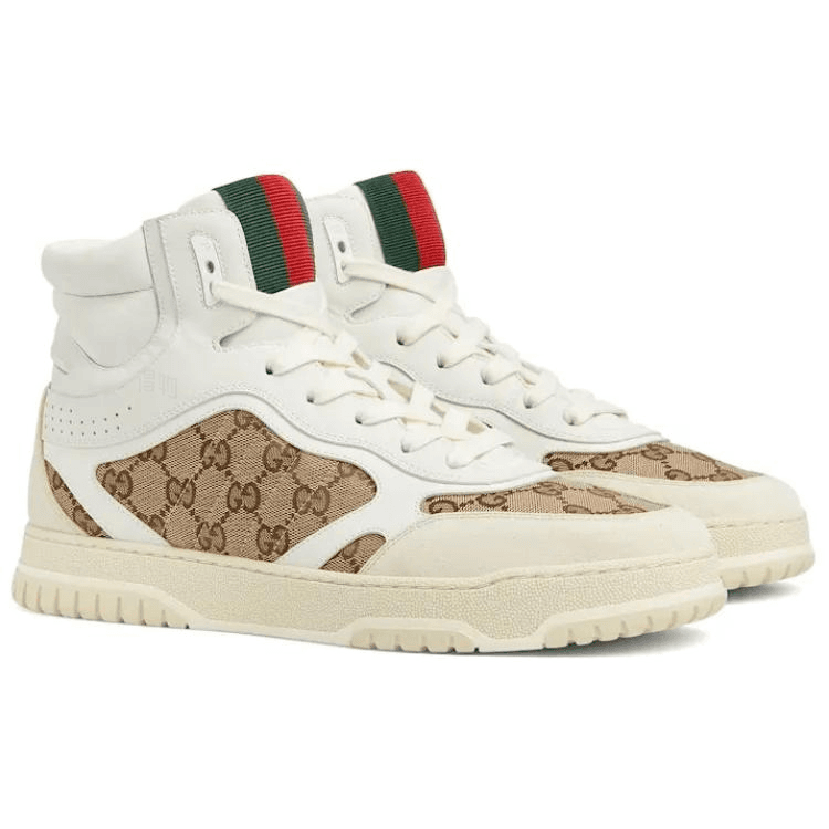 Кроссовки Gucci Re-Web High Top Brown - изображение 3