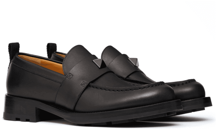 Лоферы Valentino Roman Stud Black - изображение 3