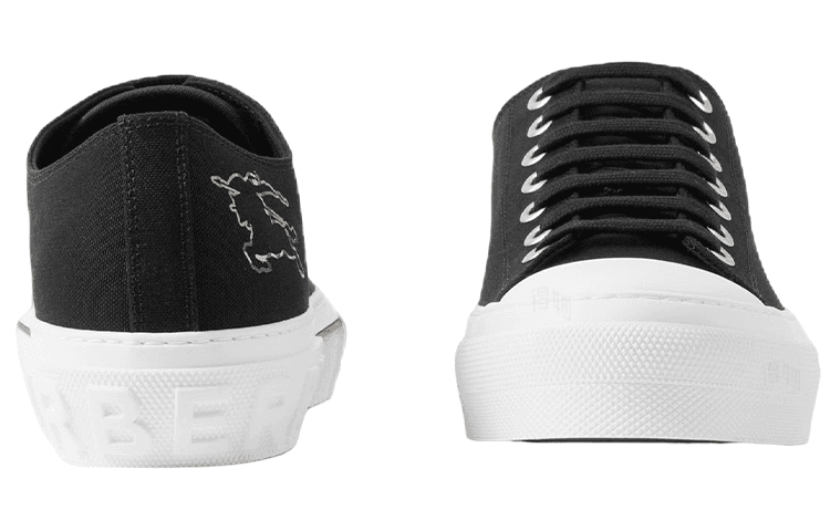 Кеды Burberry Low Top Sneakers Black White - изображение 3