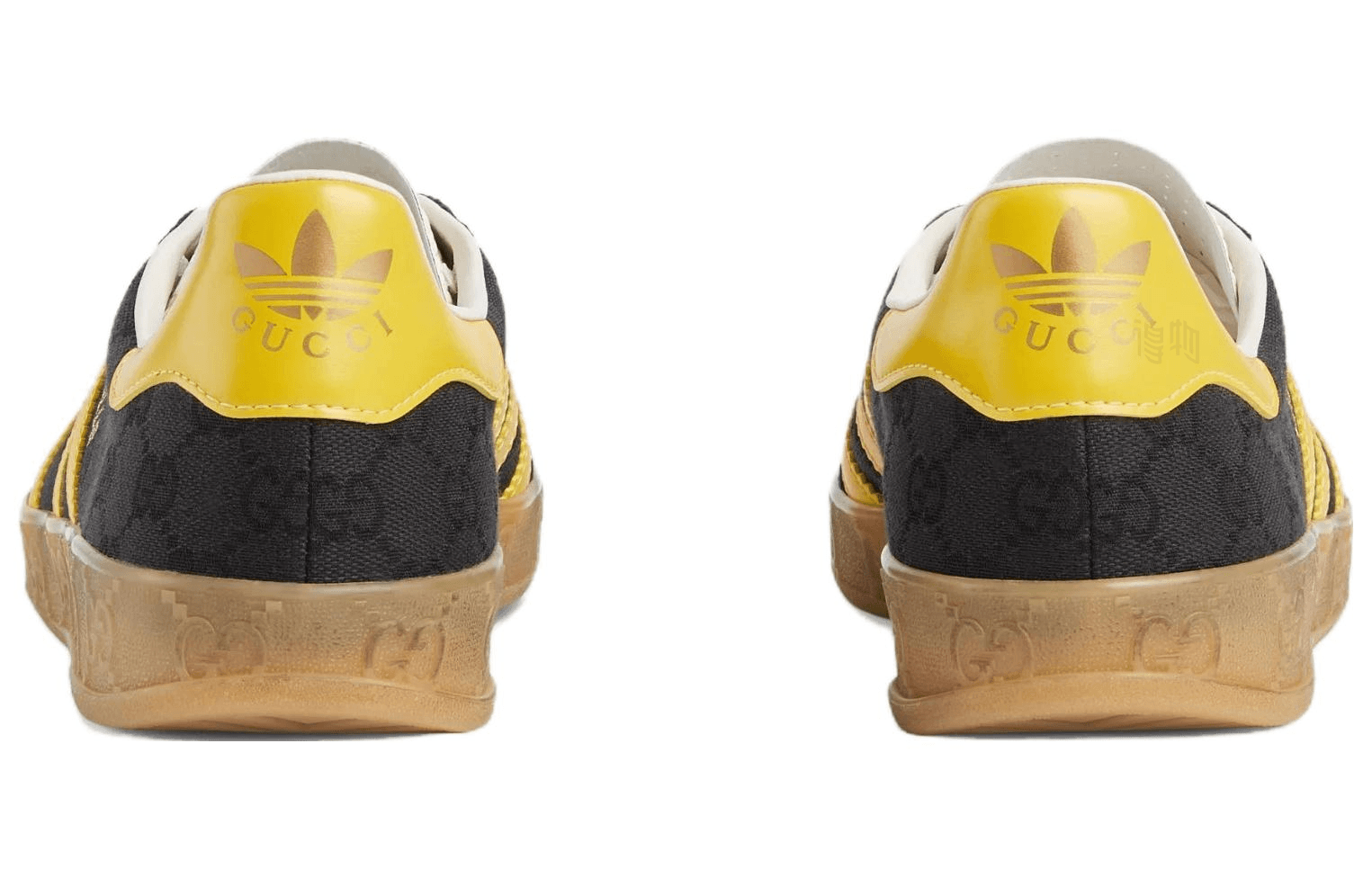Кроссовки adidas x Gucci Gazelle Black Yellow - изображение 5