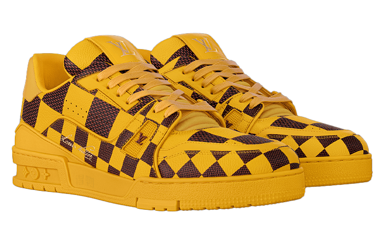 Кроссовки Louis Vuitton Trainer Yellow Black - изображение 3