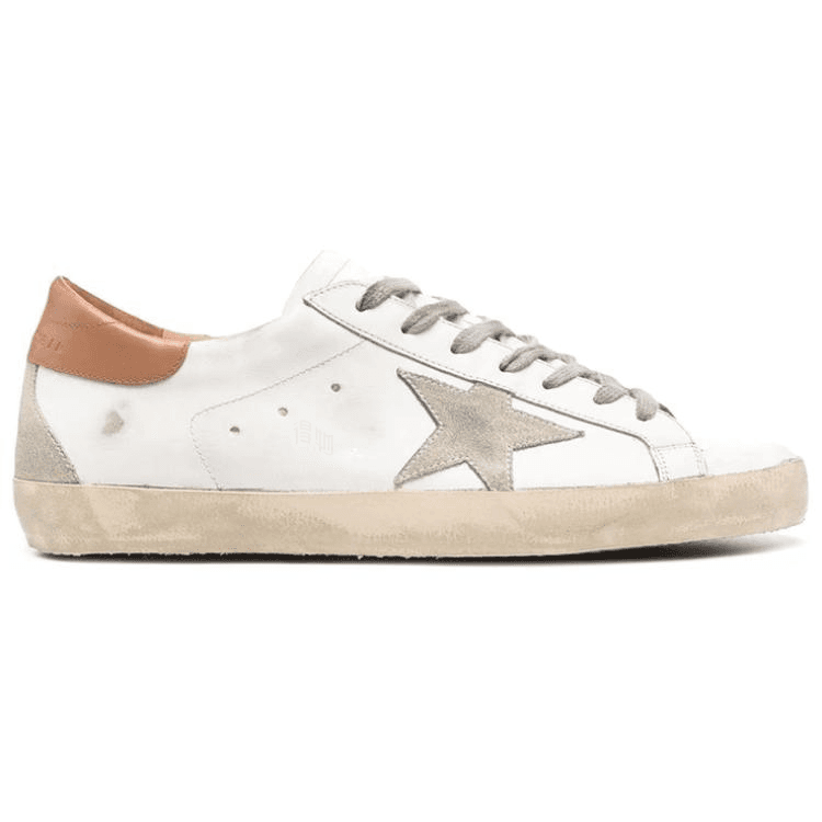 Кроссовки Golden Goose Super-Star Distressed White Brown - изображение 2