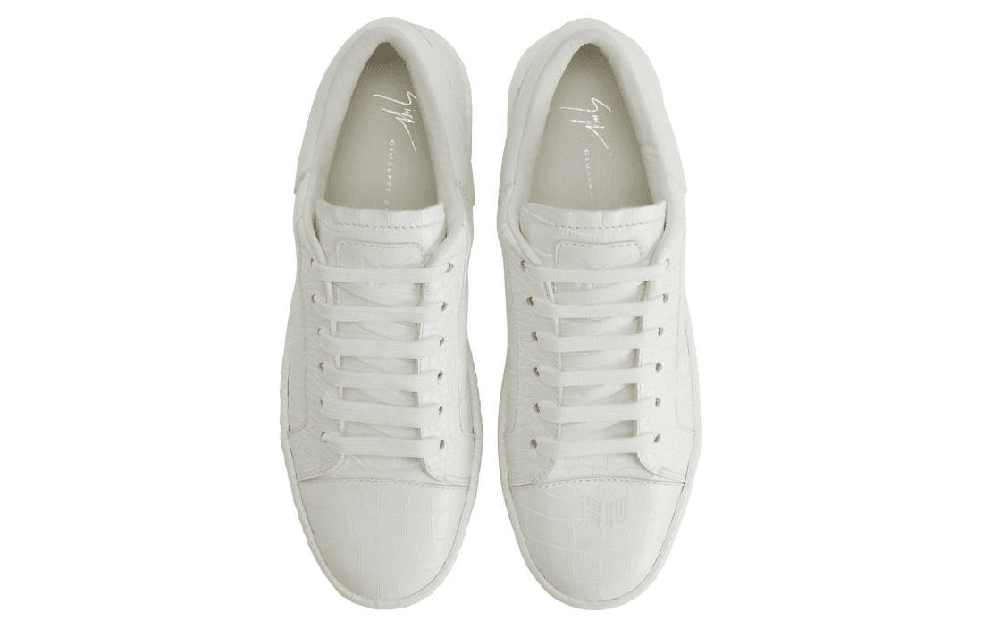Кроссовки Giuseppe Zanotti GZ Leather Low-Top Sneakers White - изображение 5