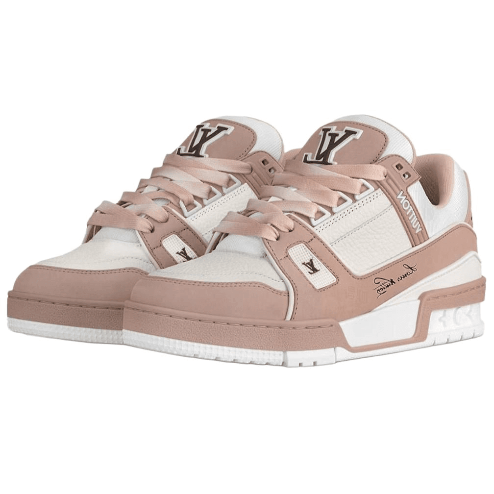 Кроссовки Louis Vuitton Trainer Low Pink White - изображение 4