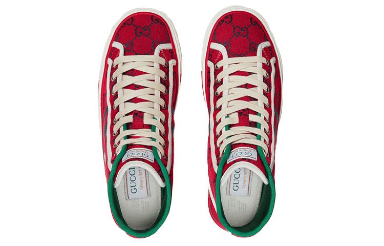 Кеды Gucci Tennis 1977 High Top Red - изображение 3