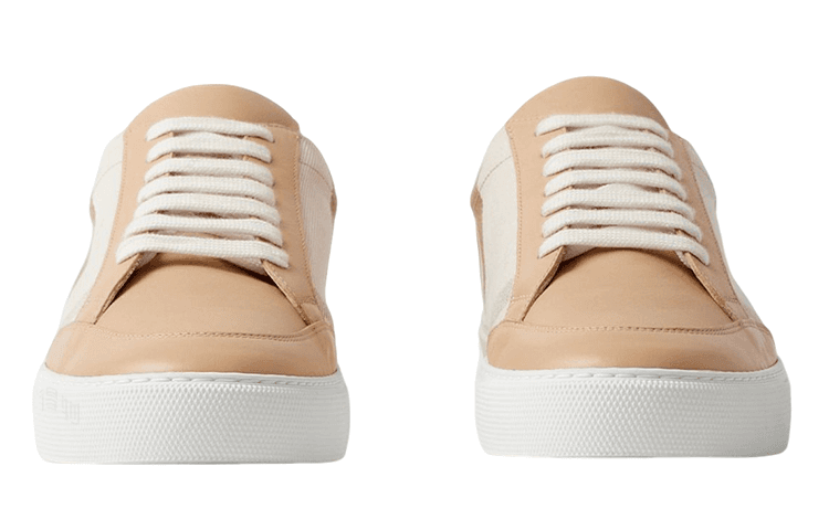 Кроссовки Burberry Leather Check Low Sneakers - изображение 2