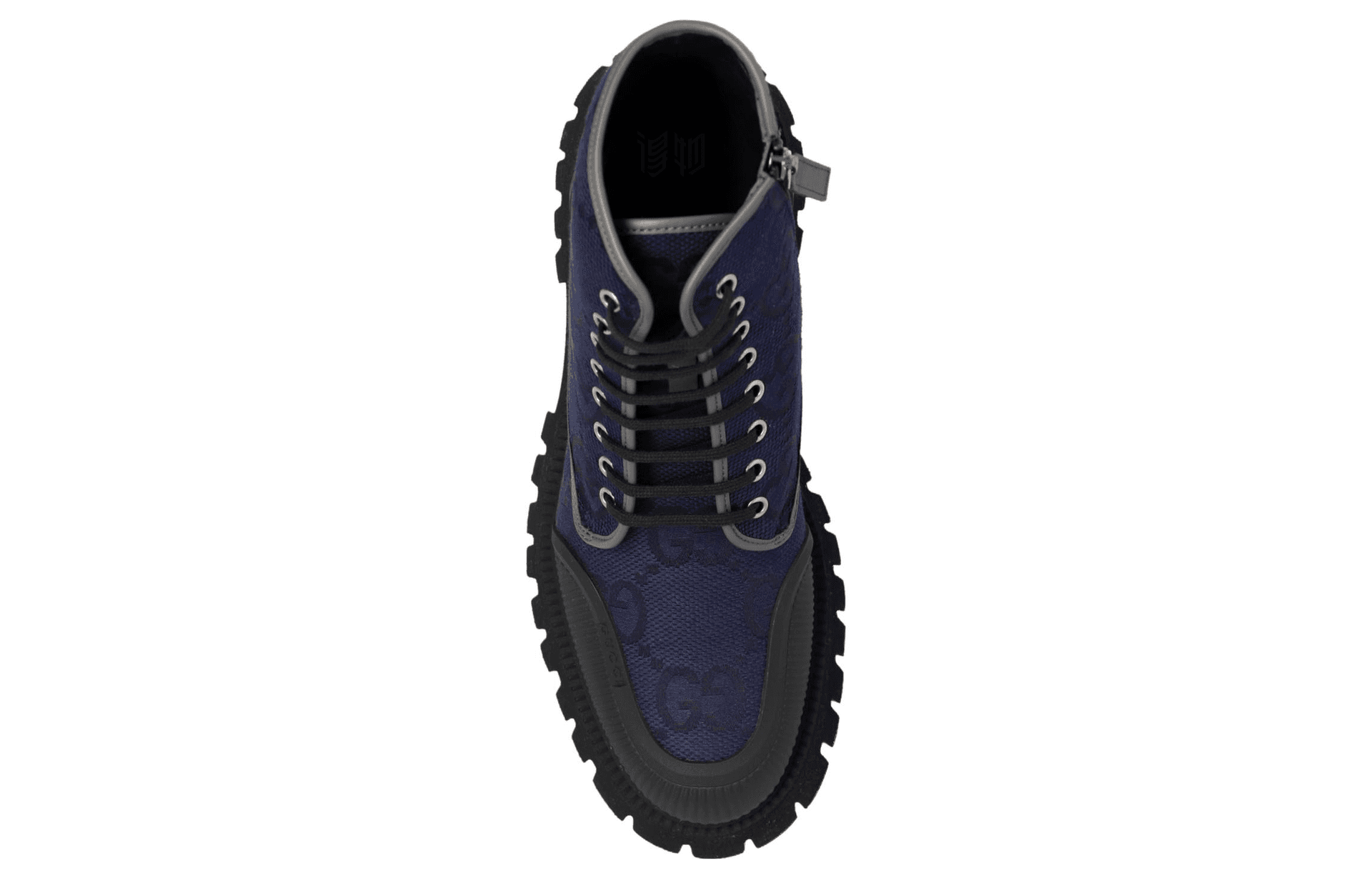 Сапоги Gucci Canvas Lace-Up Boots Blue - изображение 4