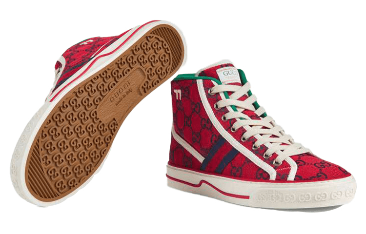 Кеды Gucci Tennis 1977 High Top Red - изображение 5