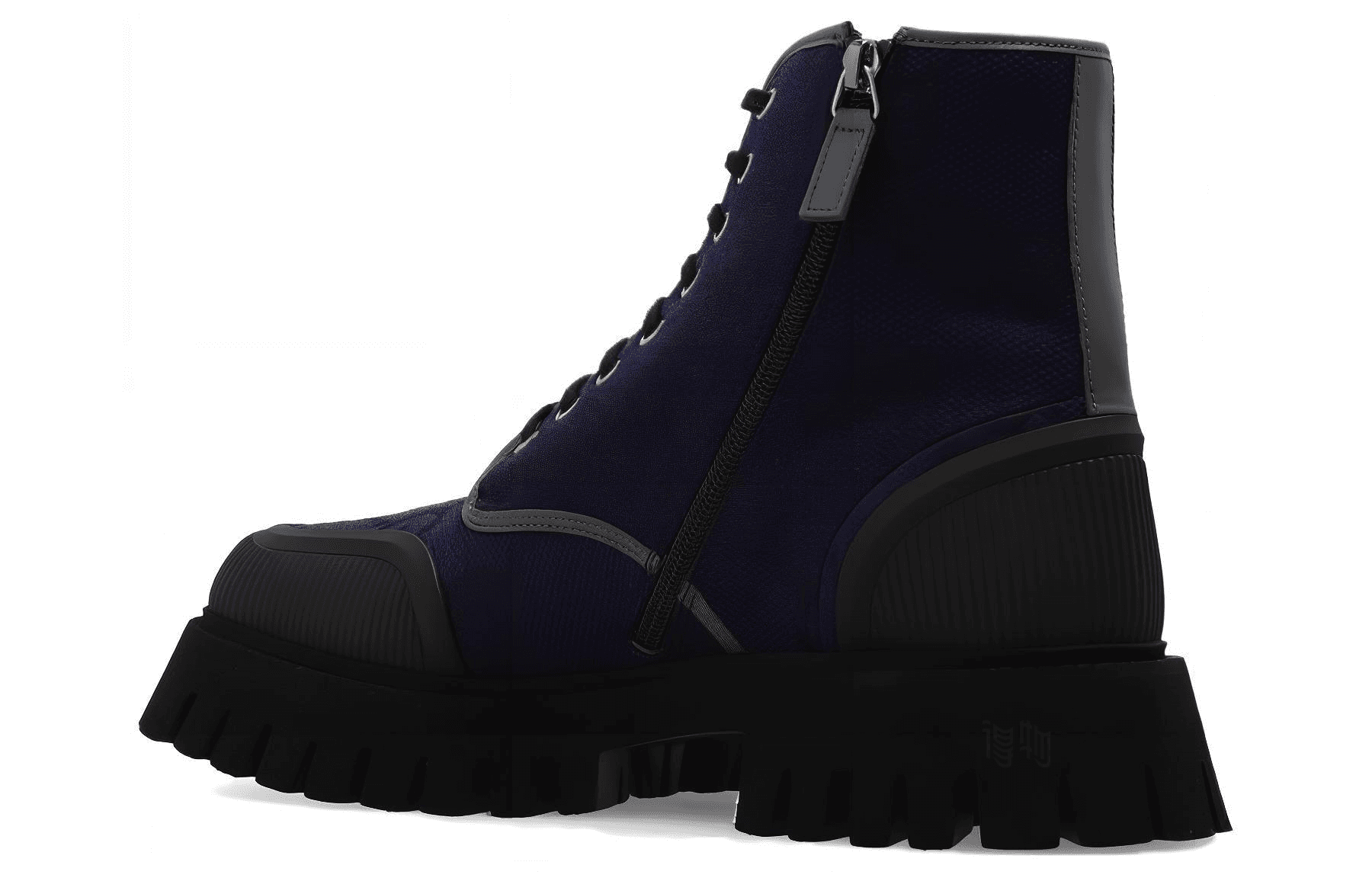 Сапоги Gucci Canvas Lace-Up Boots Blue - изображение 3
