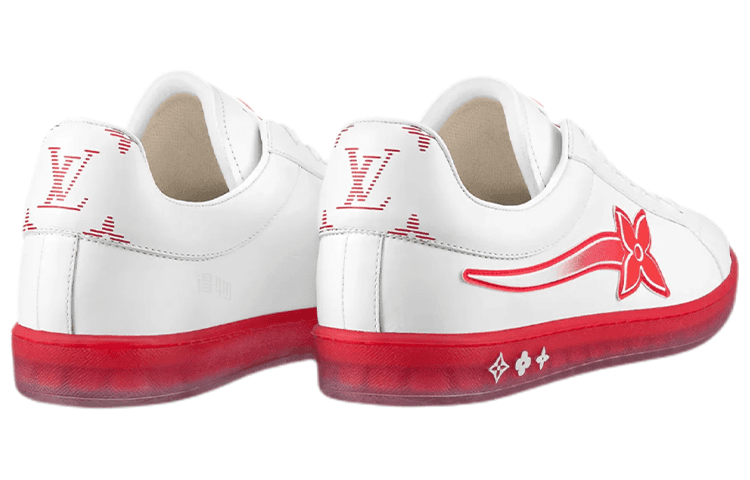 Кроссовки Louis Vuitton Luxembourg White Red - изображение 3