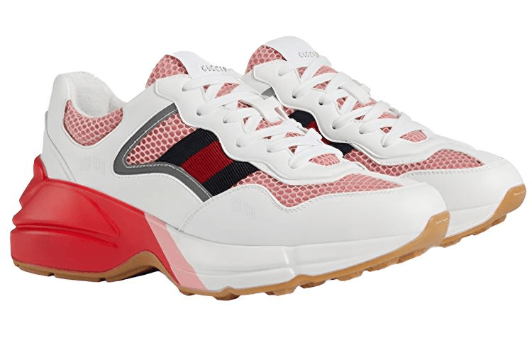 Кроссовки Gucci Rhyton White Red Pink - изображение 2