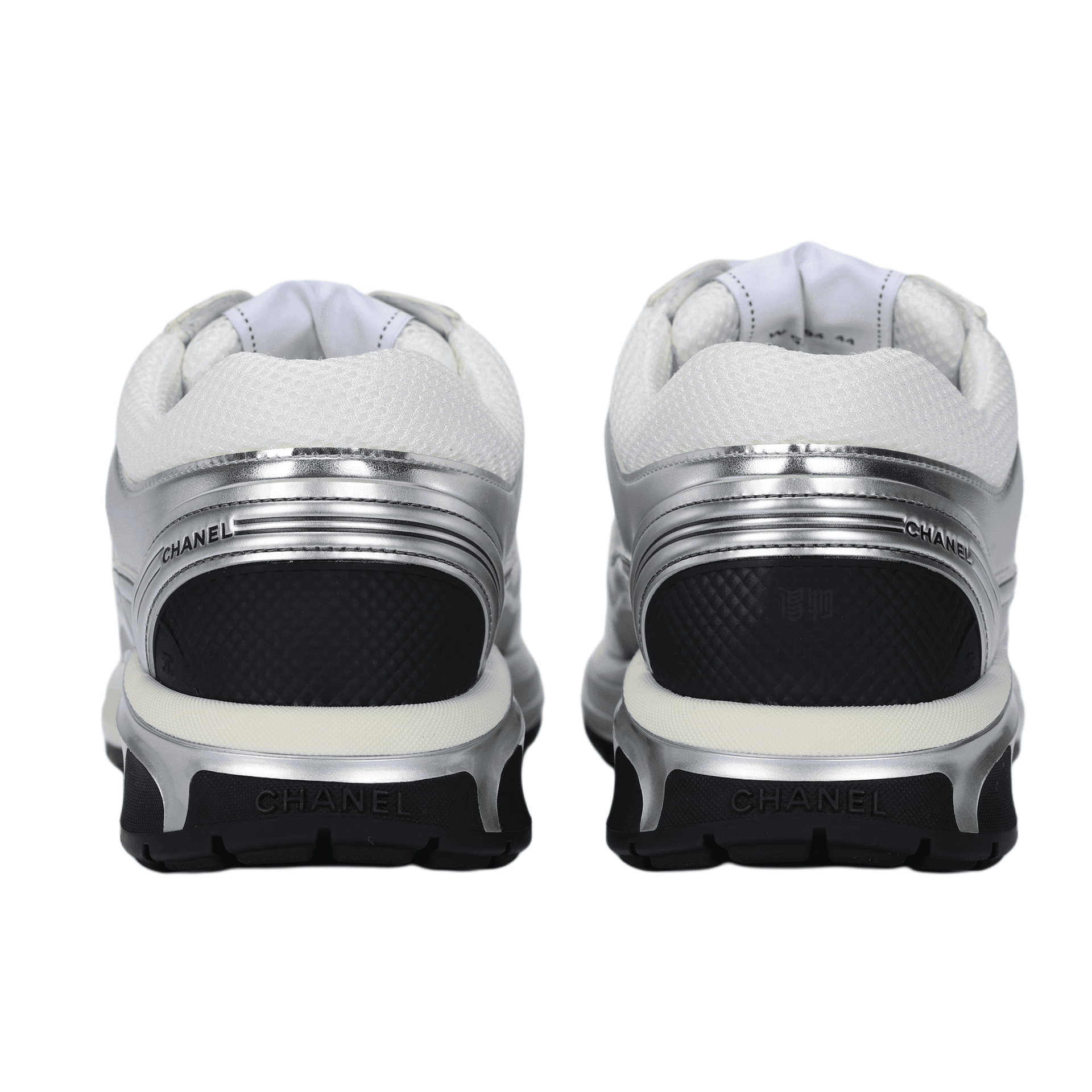 Кроссовки CHANEL Silver Logo Low Sneakers - изображение 4