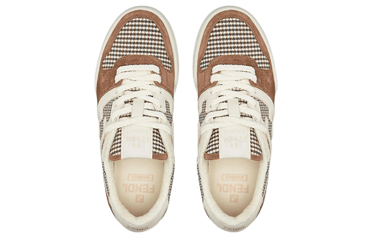 Кроссовки Fendi Match White Brown - изображение 3