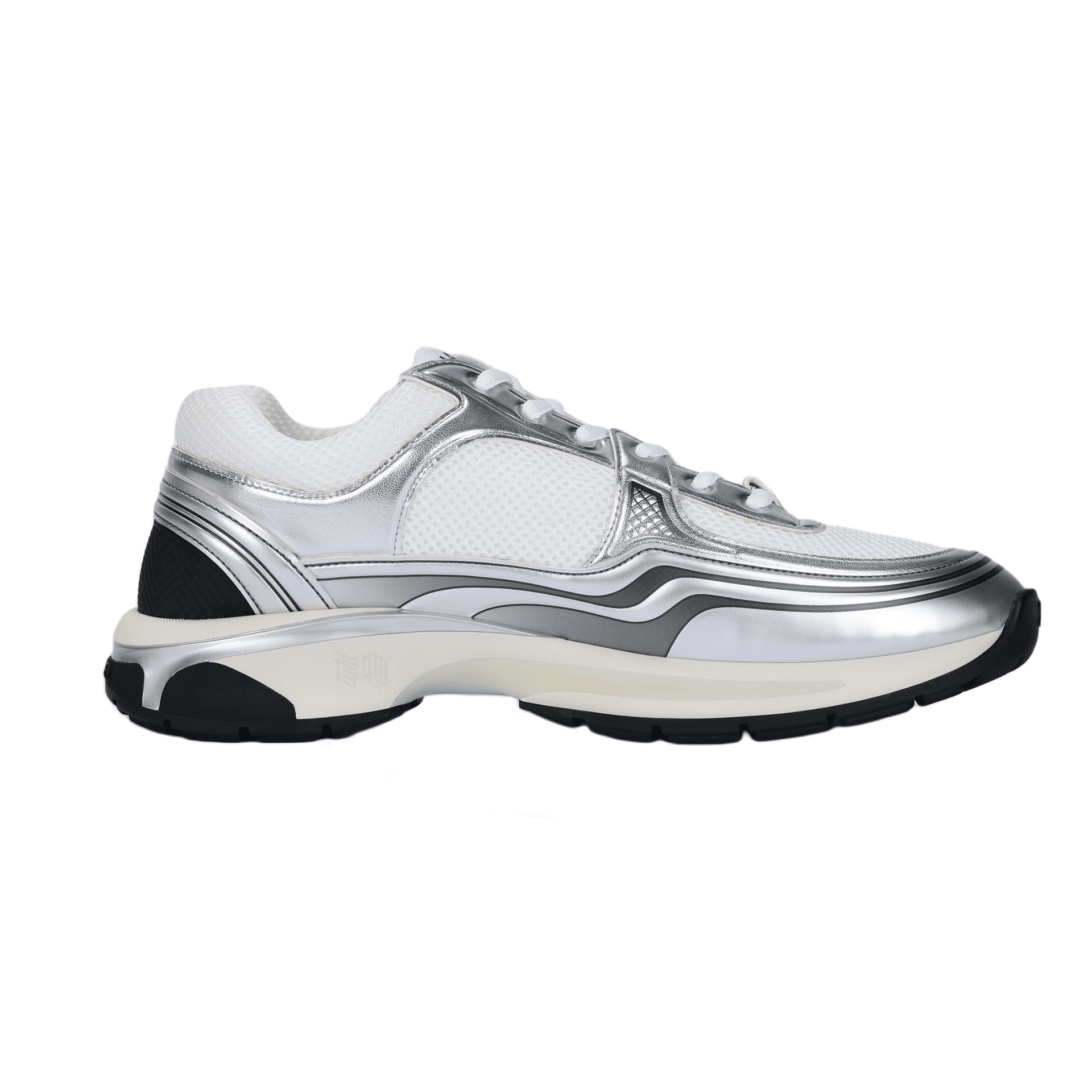Кроссовки CHANEL Silver Logo Low Sneakers - изображение 2