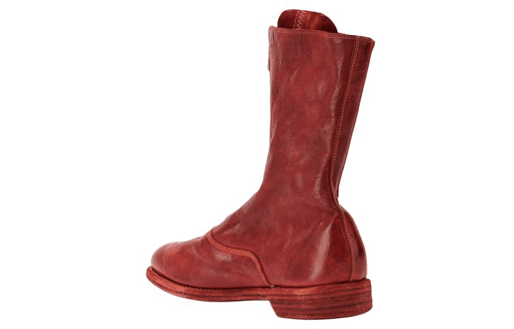 Сапоги Guidi Ankle Boots Brown Red - изображение 4