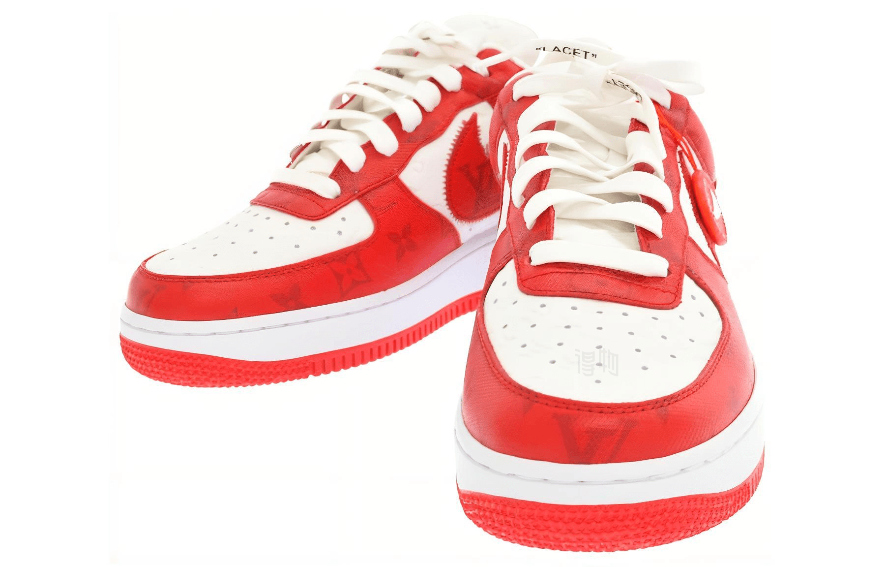 Кроссовки Nike x Louis Vuitton Air Force 1 Low Red - изображение 3