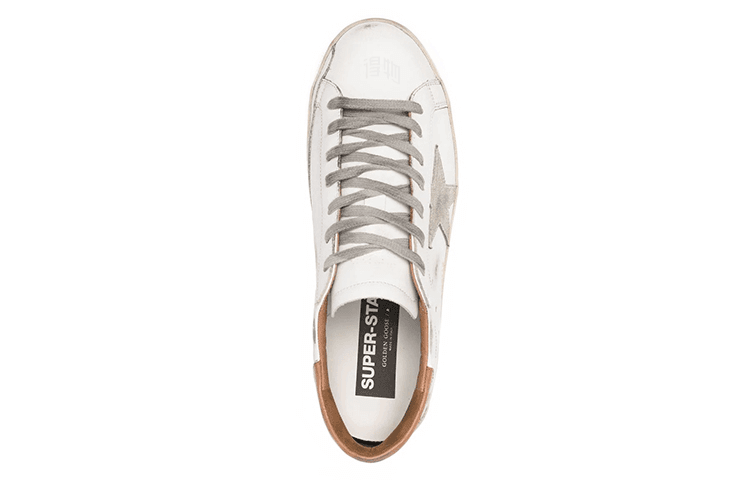 Кроссовки Golden Goose Super-Star Distressed White Brown - изображение 5