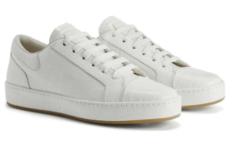 Кроссовки Giuseppe Zanotti GZ Leather Low-Top Sneakers White - изображение 3