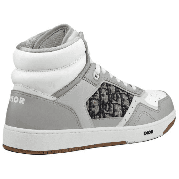 Кроссовки Dior B27 Oblique High-Top Grey - изображение 4