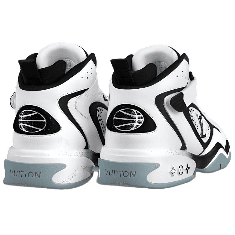 Кроссовки LOUIS VUITTON Trainer 2 White Black Floral - изображение 4