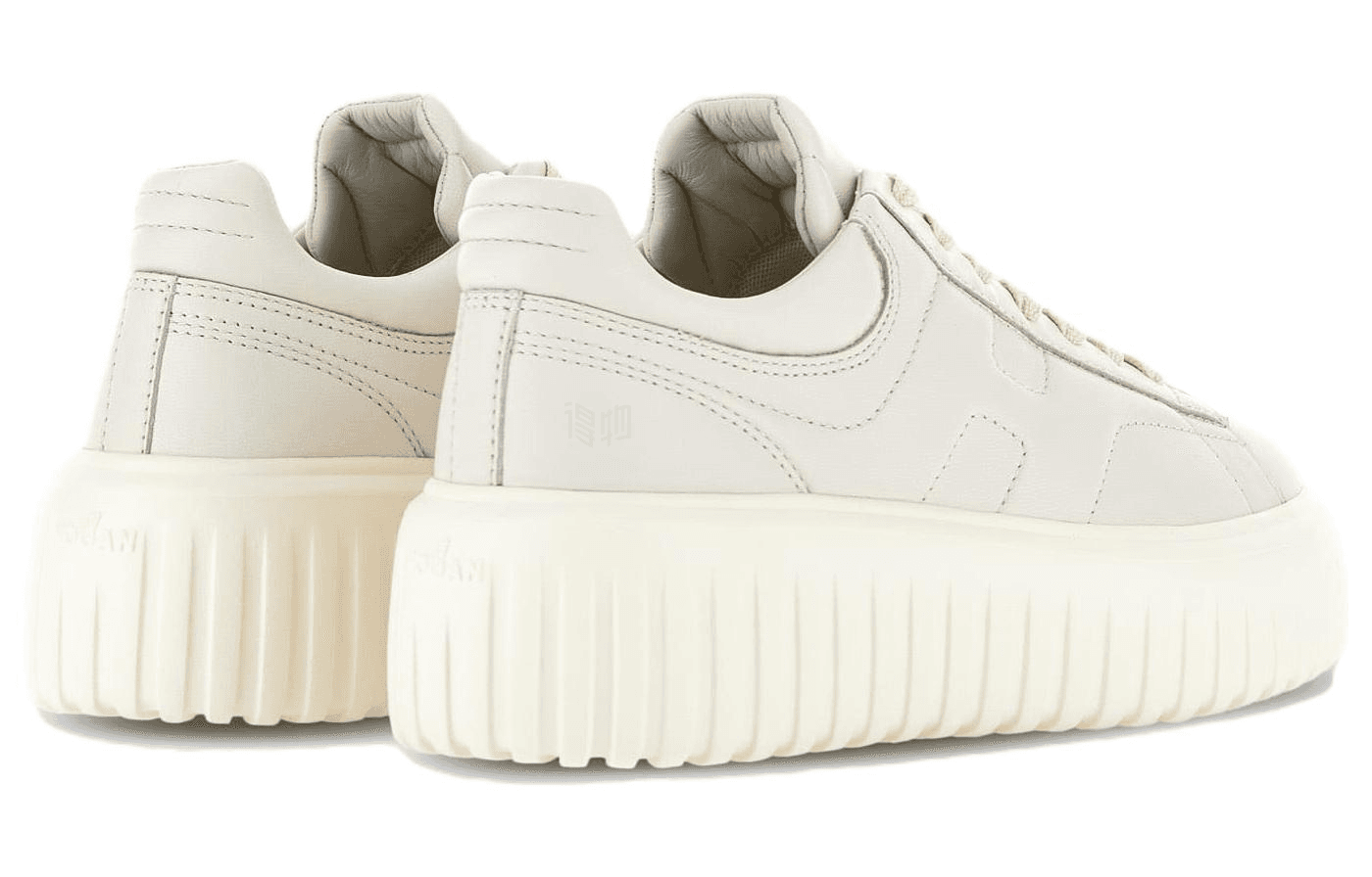 Кроссовки Hogan Low Top Ivory Leather Sneakers - изображение 4