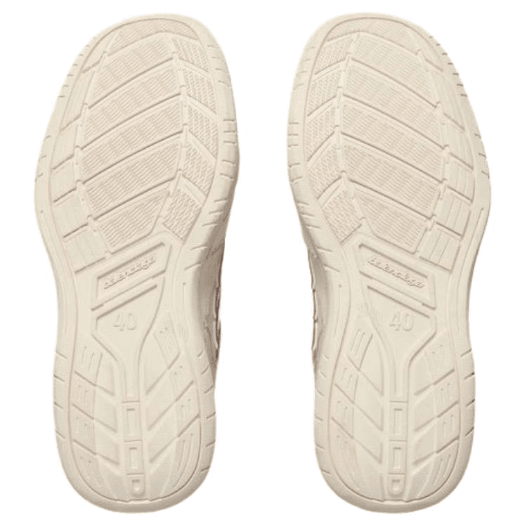 Кроссовки Balenciaga Hamptons Worn-Out Low Top Sneakers White Red - изображение 8