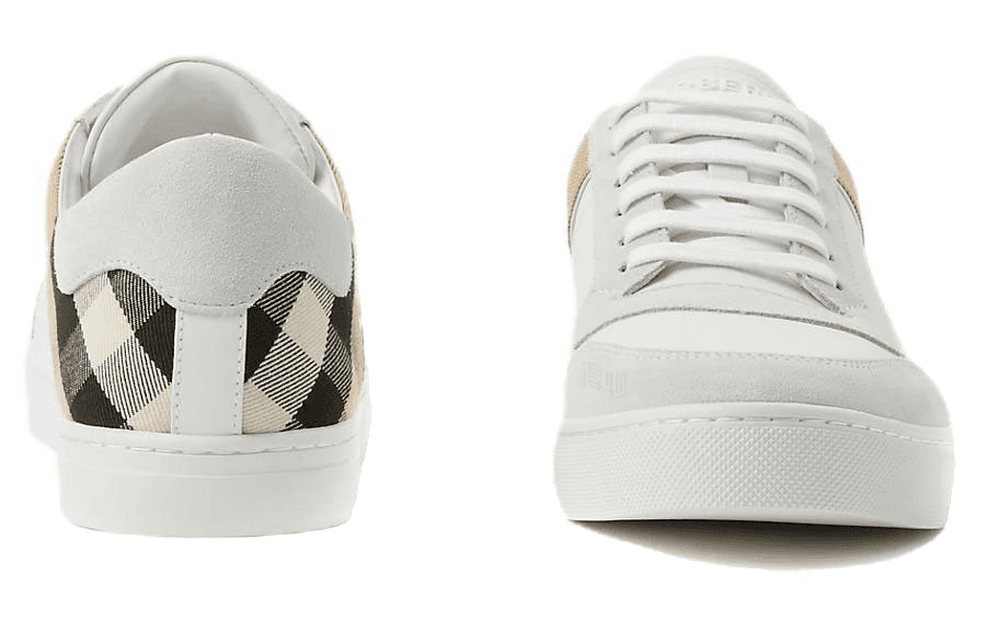 Кроссовки Burberry House Check Suede Leather Sneakers - изображение 4