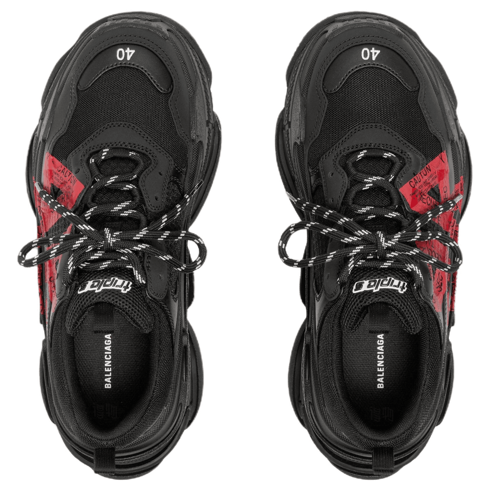 Кроссовки Balenciaga Triple S Black - изображение 5