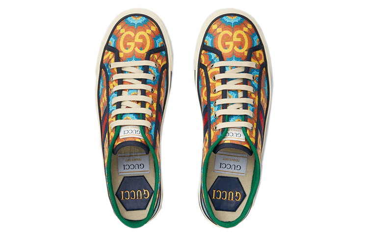 Кроссовки Gucci Tennis 1977 Blue Orange - изображение 4