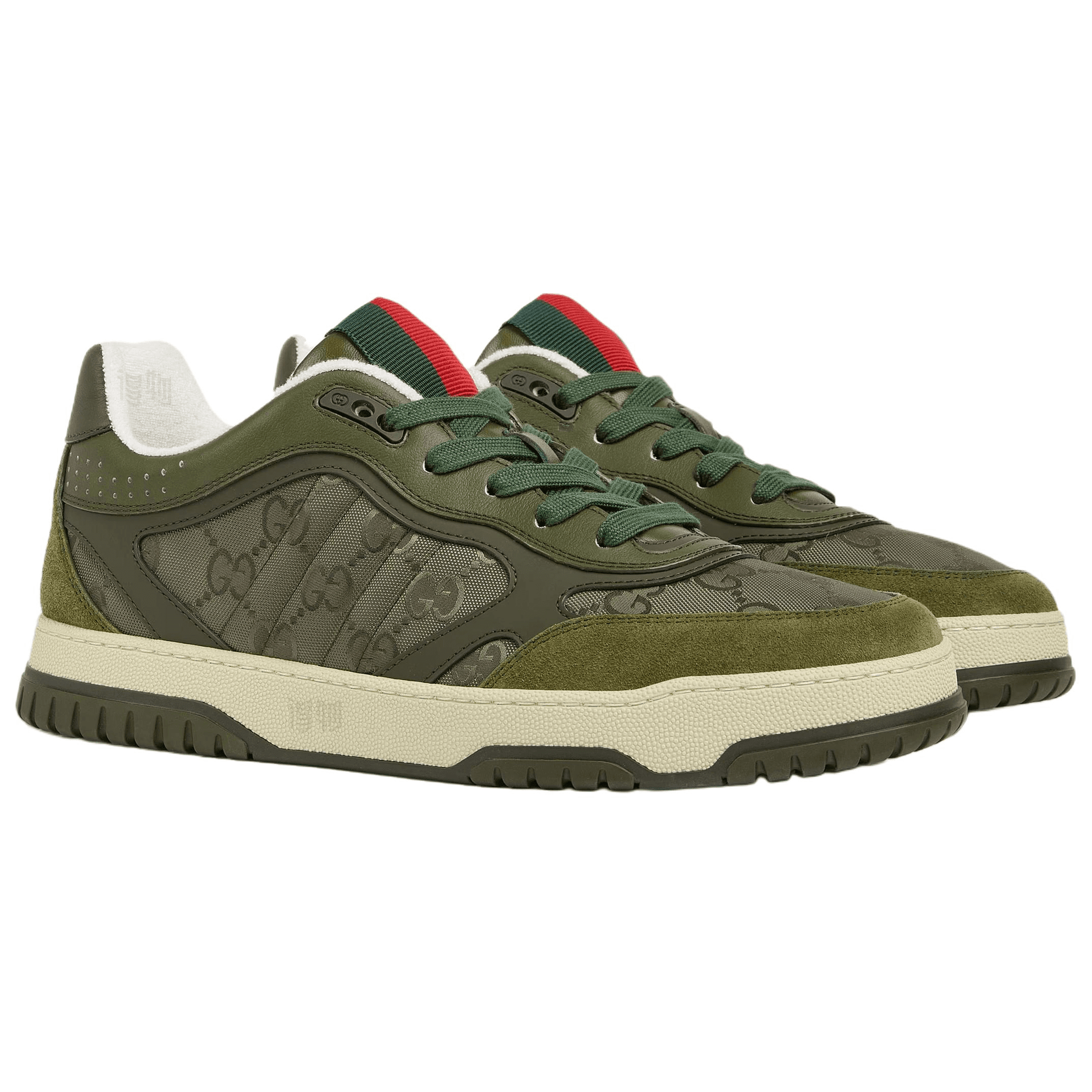 Кроссовки Gucci Re-Web Suede Low Top Sneakers Green - изображение 3