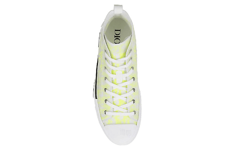 Кеды DIOR B23 High Top Canvas Sneakers Yellow - изображение 5