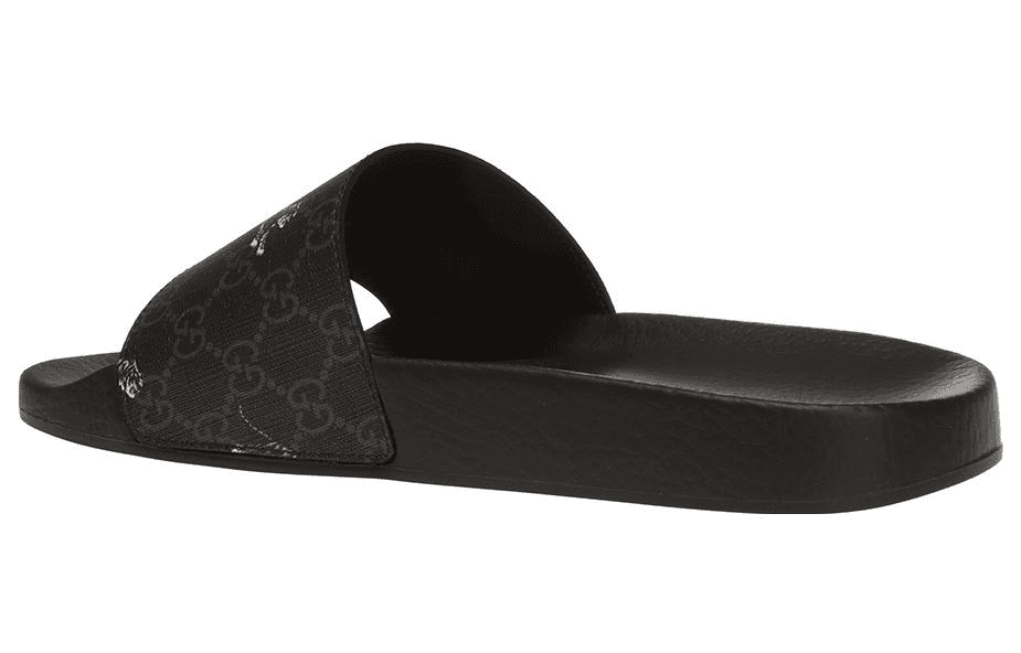 Сандалии Gucci Slide Sandals Black - изображение 3