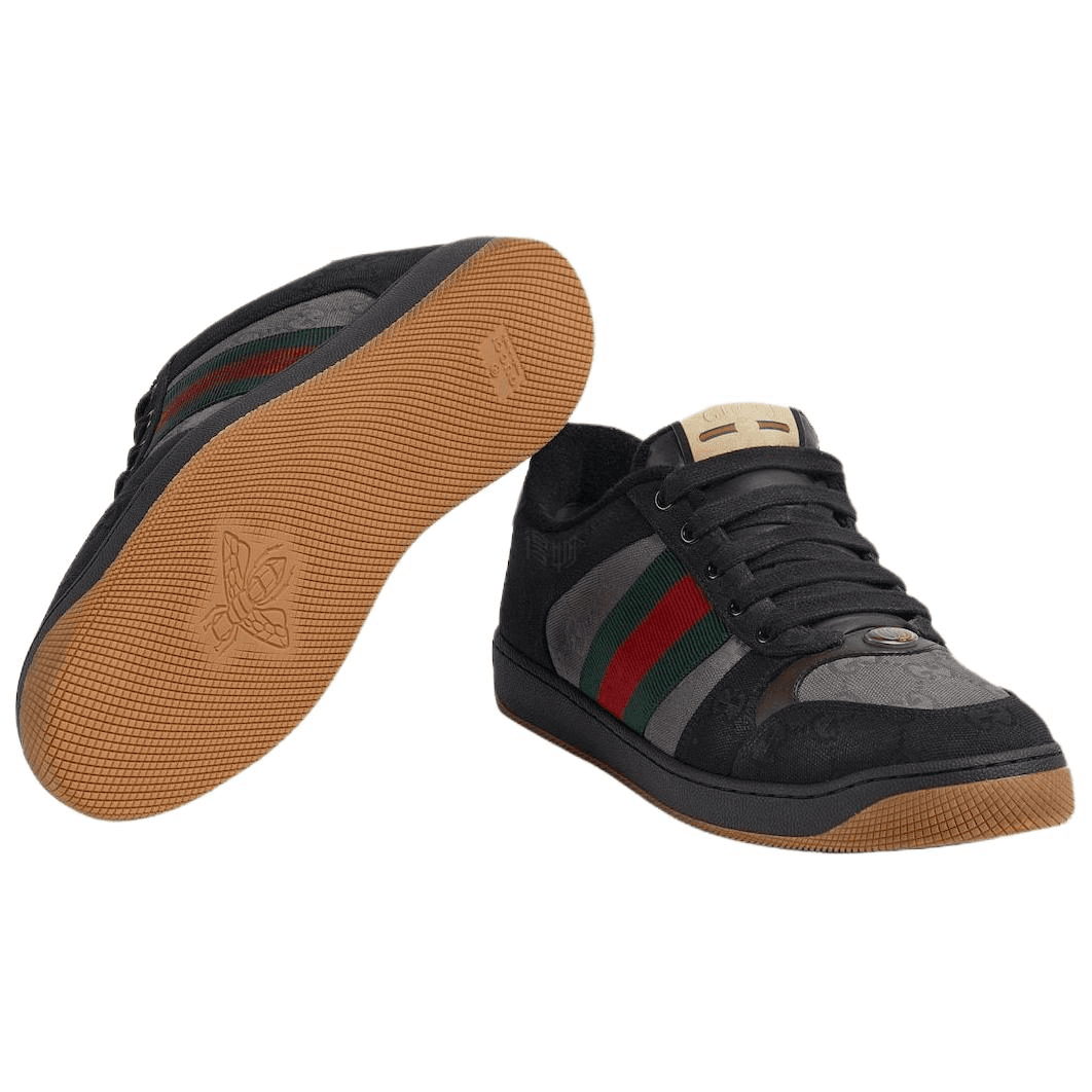 Кроссовки GUCCI Screener Lace-Up Low Top Sneakers Black - изображение 6