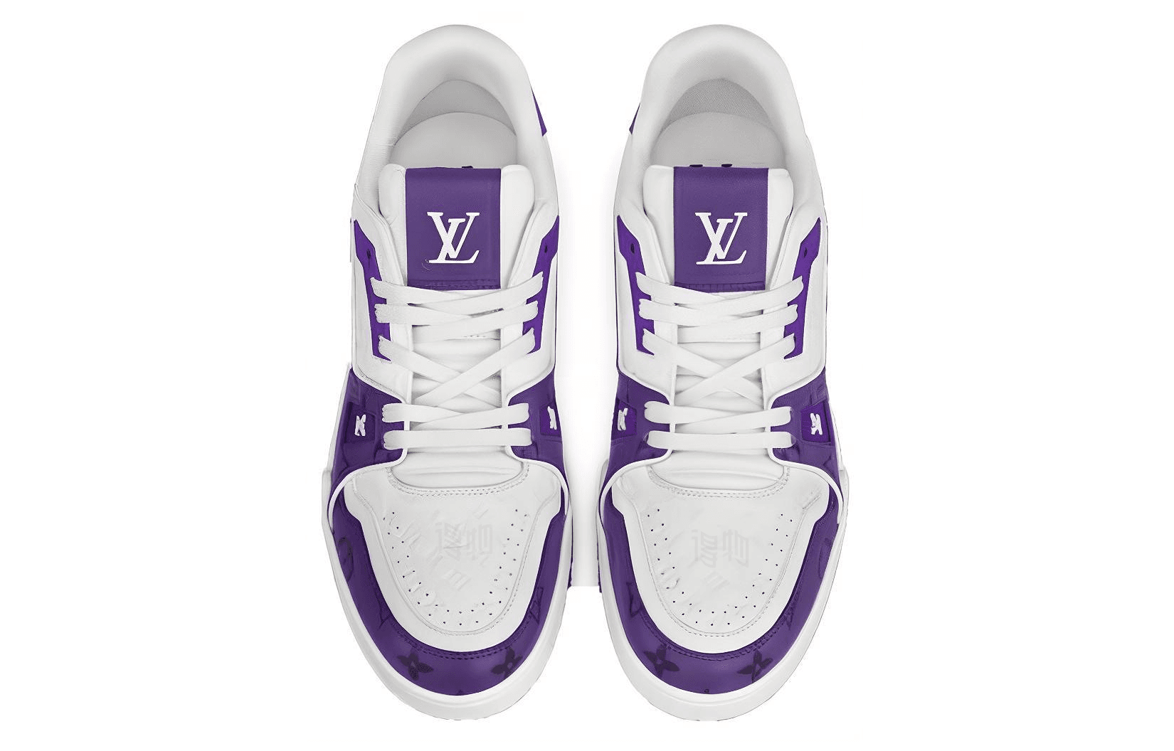 Кроссовки Louis Vuitton Trainer Low White Purple - изображение 4